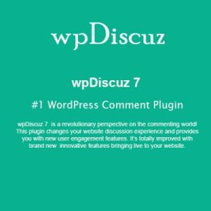 wpDiscuz – #1 WordPress Comment Plugin