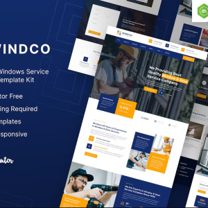 Windco – Doors & Windows Service Elementor Template Ki