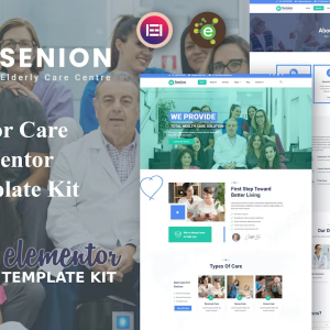 Senion - Senior Care Elementor Template Kit