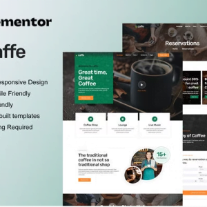 Caffe - Coffee Shop & Cafe Elementor Template Kit