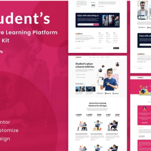 Student's Online e-Course Elementor Template Kit