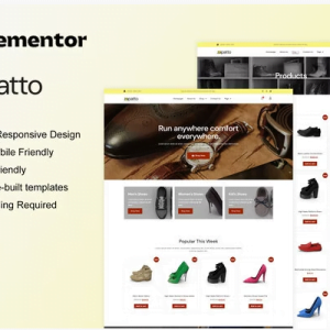 Zapatto - Shoes Store WooCommerce Elementor Template Kit