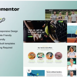 Tenez - Tennis School & Club Elementor Template Kit