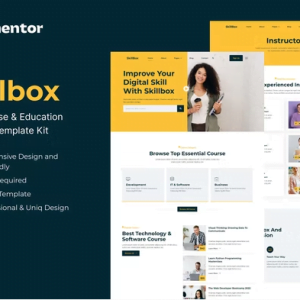 Skillbox - Online Course & Education Elementor Template Kit