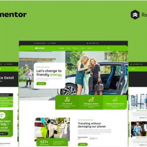 Caroze - Charging Station &EV Servicing Elementor Pro Full Site Template Kit