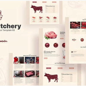 Butcha - Butchery Shop Elementor Template Kit