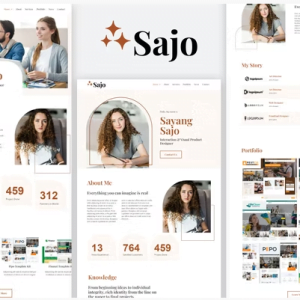 Sajo - Personal Portfolio Elementor Template Kit