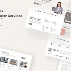 Transvice - Translation Website Elementor Template Kit