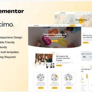 Zocimo - Social Media Marketing Agency Elementor Template Kit