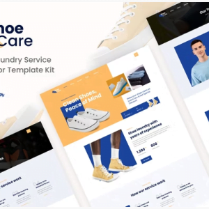 Shoecare - Shoe Laundry Service Elementor Template Kit