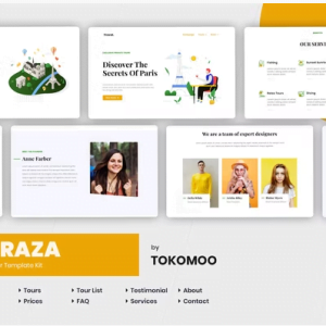 Touraza | Travel & Tour Agency Elementor Template Kit