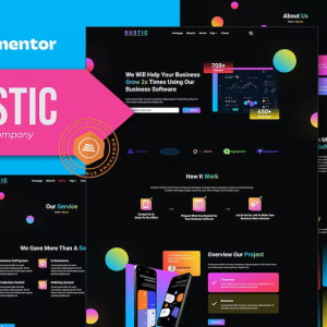 Bustic - Tech & Software Company Elementor Template kit
