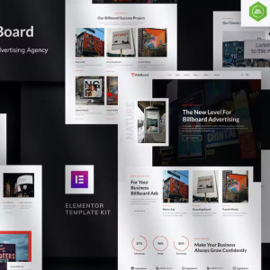 AdsBoard – Billboard & Outdoor Advertising Agency Elementor Template Kit
