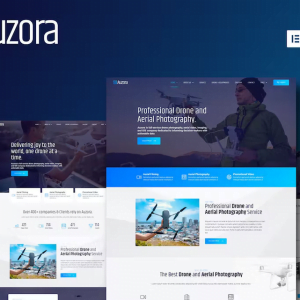 Auzora - Drone Aerial Photography Elementor Template Kit