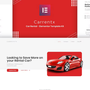 Carrentx - Car Rental Elementor Template Kit