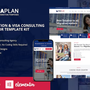 VisaPlan - Immigration & Visa Consulting Elementor Template Kit