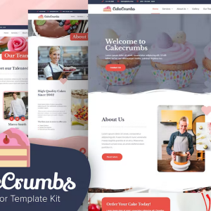 Cakecrumbs - Bakery Elementor Template kit
