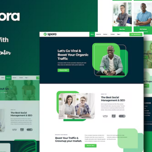 Spora - Digital Agency & Creative Elementor Template Kits