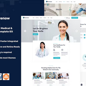 Carenow – Medical & Dentist Elementor Template Kit