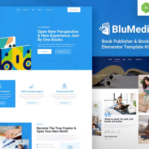 BluMedia – Book Publisher & Book Author Elementor Template Kit
