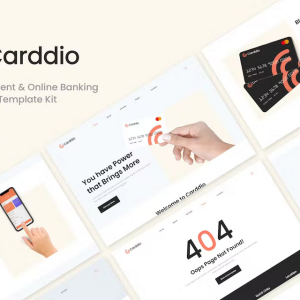 Carddio - Card Payment & Online Banking Elementor Template Kit