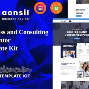 Aonsil - Business & Consulting Elementor Template Kit