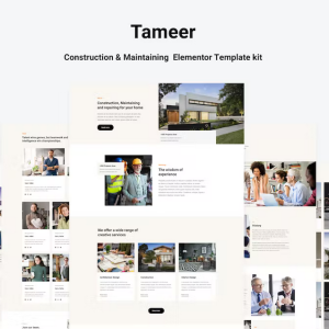 Tammer - Construction & Maintenance Elementor Template kit