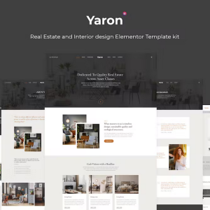 Yaron - Real Estate & Interior Design Elementor Template kit