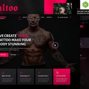 Baltoo – Tattoo Studio and Artist Elementor Template Kit
