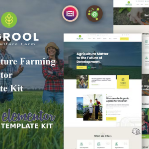 Agrool - Agriculture Farming Elementor Template Kit