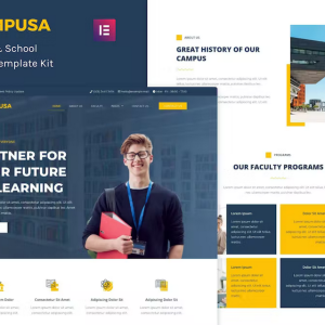 Campusa - University & School Elementor Template Kit