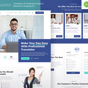 Translatin – Translation Services & Interpreting Agency Elementor Template Kit