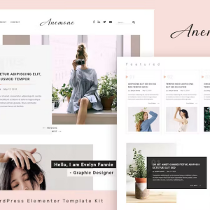 Anemone - Blog & Magazine Elementor Template Kit