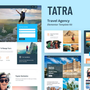 Tatra - Travel Agency Elementor Template Kit
