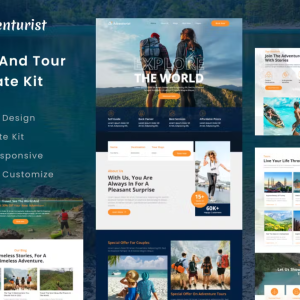 Adventurist - Travel & Tourism Agency Elementor Template Kit