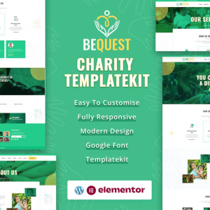 BEQUEST | Nonprofit Charity & Donation Elementor Template Kit