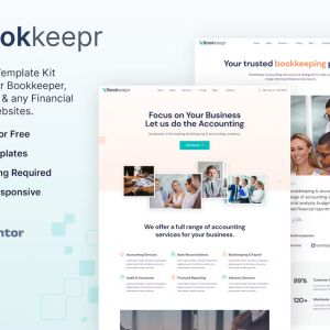 BookKeepr – Bookkeeping & Accounting Service Elementor Template Kit