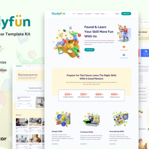 Studyfun - Course Elementor Template Kit