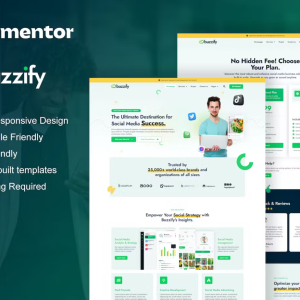 Buzzify - Social Media Marketing Agency Elementor Template Kit