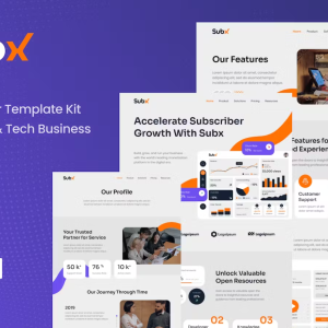 Subx - SaaS & Tech Business Elementor Template Kit
