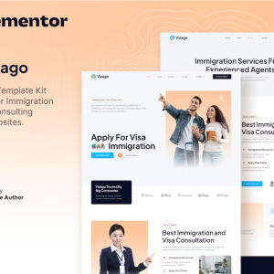 Vizago – Immigration & Visa Consulting Service Elementor Template Kit