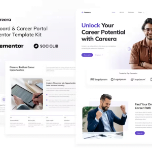 Careera - Job Board & Career Portal Elementor Template Kit