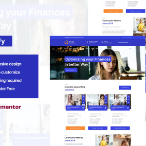Accufy - Accounting Consultant Service Elementor Template Kit