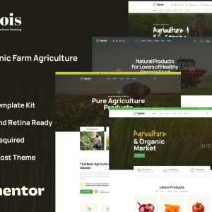 Agrois - Organic Farm Agriculture Template Kit