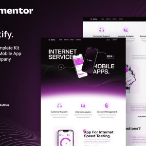 Aptify – Mobile App Landing Page & Tech Company Elementor Template Kit