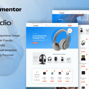 AudioPlus - Audio Store WooCommerce Elementor Template Kit