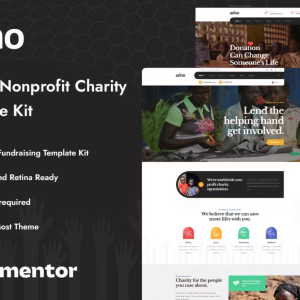 Azino - Nonprofit Charity Elementor Template Kit