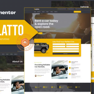Balatto - Car Rental Company Elementor Pro Template Kit