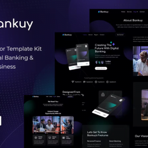 Bankuy - Digital Banking & Business Loan Elementor Template Kit