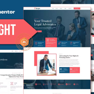 Bright - Lawyer and Firm Elementor Template Kit